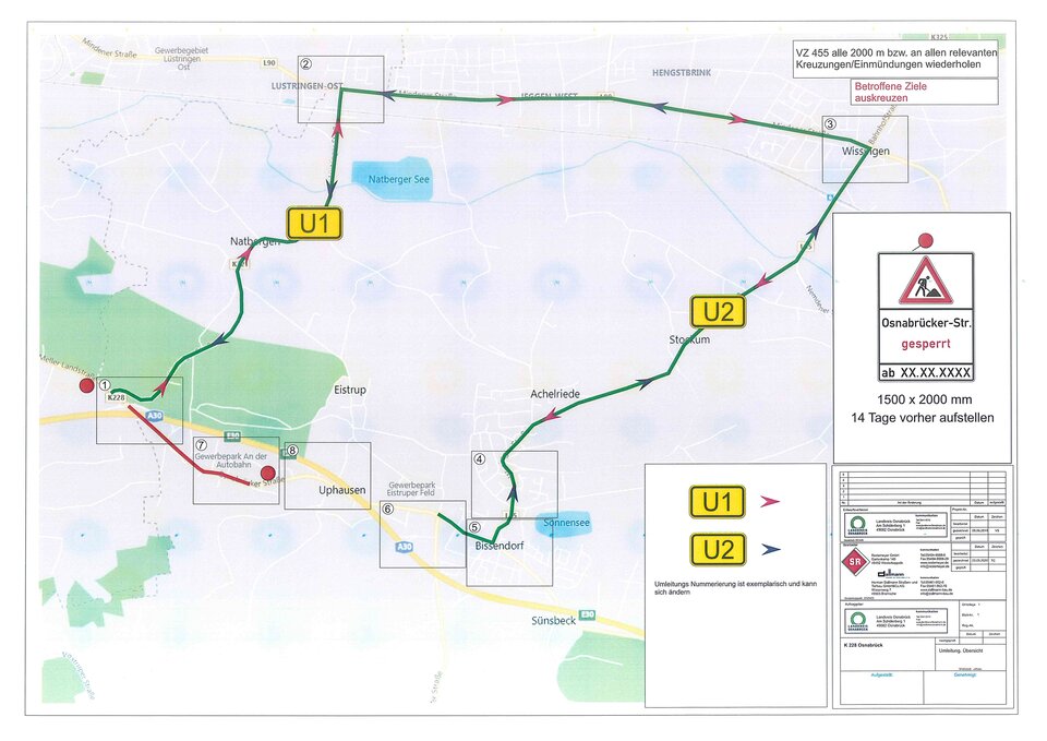 2020-04-21 Umleitungsplan K228 Übersicht