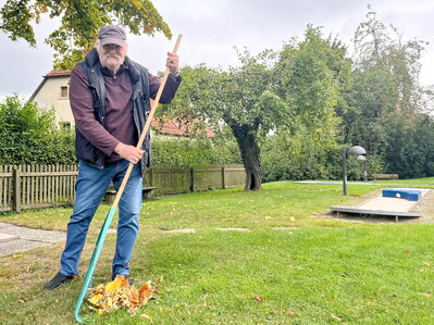 Minigolfanlagenpächter Wolfgang Müller