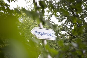 Schild Recyclinghof