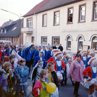 Karnevalsverein Umzug durchs Dorf
