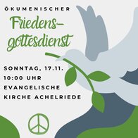 Ökumenischer Friedensgottesdienst 2024