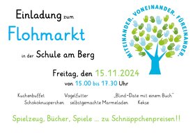 Plakat Flohmarkt Schule am Berg 2024